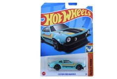 Машинка Hot Wheels базовой коллекции CUSTOM FORD MAVERICK бирюзовый 5785/HKJ53