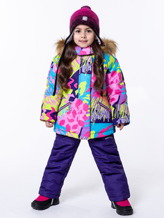 Комплект верхней одежды детский NIKASTYLE 7з0423, фуксия черничный, 98