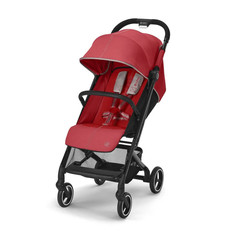 Коляска прогулочная, Cybex Beezy 2023 Hibiscus Red с бампером и дождевиком