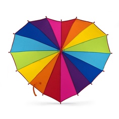 Зонт-трость Fulton C932-4315 RainbowHeart Радуга