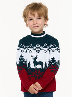 Джемпер детский NEWVAY 9232-96003, 0703 4800616 293 красный морская бездна белый, 110