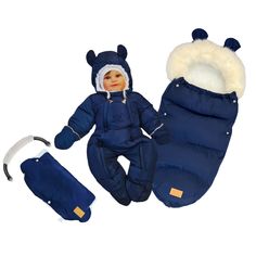 Комплект для новорожденного ROYAL FELLE Cloud Snoy Comfort, Blue, 56-66