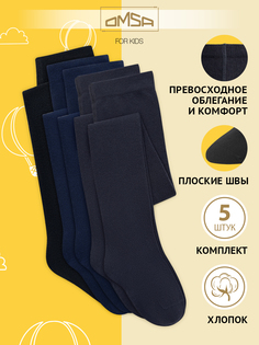 Колготки детские Omsa 11С01-2, Blu/Grigio/Nero, 116-122