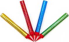 Свеча фонтан для торта Дон Баллон TKR358 Цветное пламя, 40 сек, Ассорти, 12 см, 4 шт.