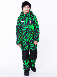 Комбинезон детский NIKASTYLE 8з1723, салатовый/черный, 140