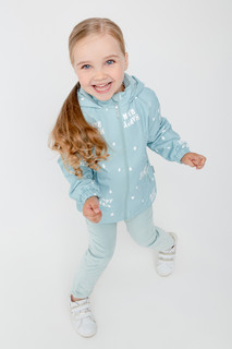 Ветровка детская CROCKID 1G JKT 019.0, голубая дымка, дождик, 116