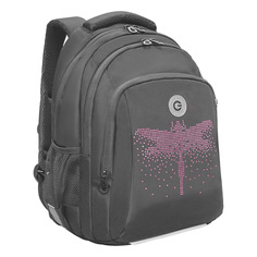Рюкзак школьный GRIZZLY с карманом для ноутбука 13, анатомический темно-серый RG-461-1/3