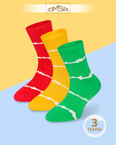 Носки детские Omsa kids Calzino_21P65, Rosso_Giallo_Erba, 20-22