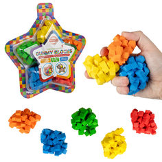Конструктор-пластилин конструктор GUMMY BLOCKS 5 цветов в наборе 1toy