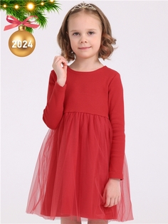 Платье детское Апрель 288дев023Д1Р, красный91, 92