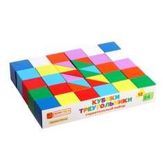 Кубики-треугольники, строительный набор. Пелси
