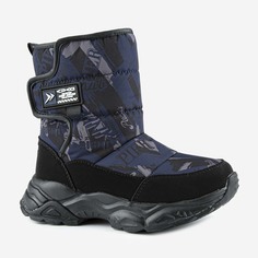 Дутики Kapika 1636д, черный-синий, 35