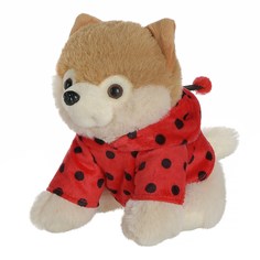 Мягкая игрушка Abtoys Модные питомцы. Собачка в костюме Божьей коровки, 18см M4841