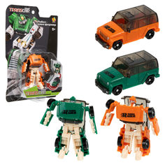 Робот-трансформер 1toy Transcar mini в ассортименте 2 вида оранжевый и зеленый