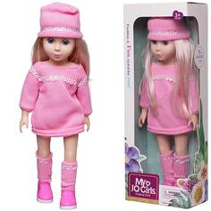 Кукла в розовом вязанном платье 33 см WJ-37779 Junfa Toys
