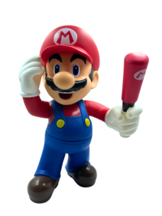 Большая фигурка Nano Shot Супер Марио подвижная с бейсбольной битой, 35 см