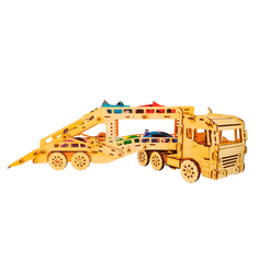 Конструктор из дерева Pollika Автовоз, 143 детали