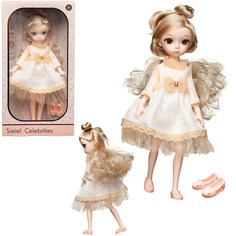 Кукла Junfa в бело-золотом платье 25 см WJ-37768