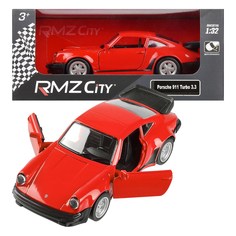 Машинка металлическая RMZ City 1:32 Porsche 930 Turbo (1975-1989) красный 554064R Uni Fortune