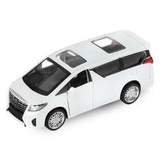 Машина металлическая Toyota Alphard 1:42, инерция, открываются двери, цвет белый АВТОПАНОРАМА