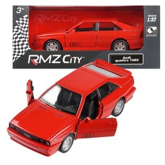 Машинка металлическая RMZ City 1:32 Audi Quattro Coupe (1980-1991) красный 554066R Uni Fortune