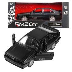 Машинка металлическая RMZ City 1:32 Audi Quattro Coupe (1980-1991) черный матовый 554066M Uni Fortune