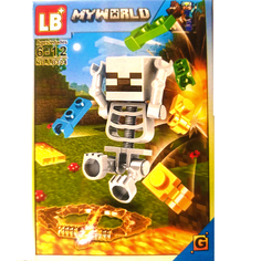 Конструктор мини-фигурки комплект MINECRAFT MY WORLD LB304 LB304 8в1, 25 деталей