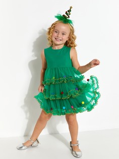 Платье детское Acoola 20220200797, зеленый, 98