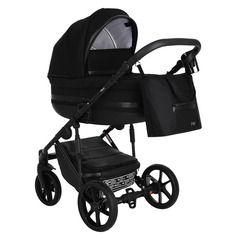 Коляска 2в1 Pituso Luna Ткань/Кожа Black