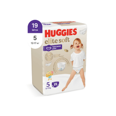 Подгузники-трусики Huggies Elite Soft 5 (12-17 кг), 19 шт.