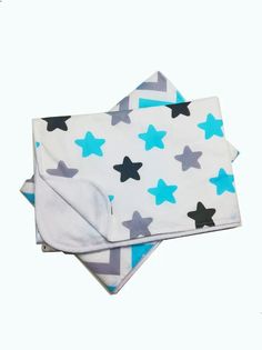 Набор пеленок непромокаемых Пряники на белом + зигзаг 2шт 70*100см No Brand