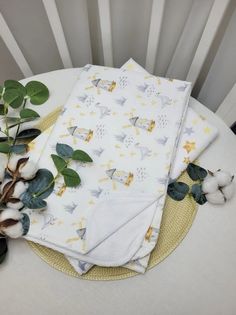 Набор пеленок непромокаемых "Гуси" 2шт 70*100см No Brand