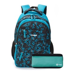 Рюкзак молодежный 45 х 30 х 18 см, эргономичная спинка, + пенал, TORBER CLASS X, голубой T No Brand