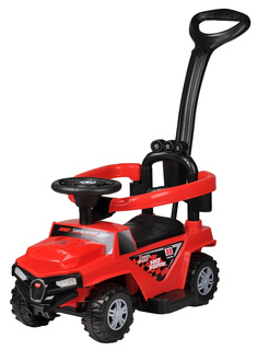 Толокар каталка Farfello CV11, съемная родительская ручка, цвет красный, CV11/red