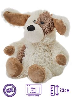 Игрушка-грелка Warmies Medium Песик, Beige JUN-PUP-2