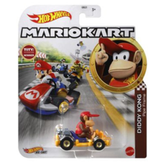 Машинка из видеоигры Hot Wheels Mario Kart Diddy Kong GBG25-GRN15