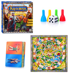 Настольная игра-ходилка Умка квадрат Карлстоун 40 карточек