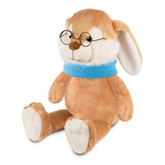 Мягкая игрушка Кролик Эдик в шарфе и в очках MaxiToys 30 см