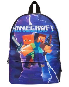 Рюкзак детский BAGS-ART Collection kids Minecraft, фиолетово-белый, большой размер