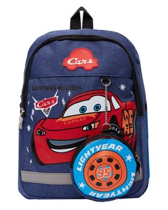 Детский рюкзак BAGS-ART Маквин с кошельком с принтами, синий