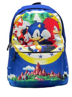 Рюкзак для детей и подростков BAGS-ART большого размера Sonic, желто-голубой