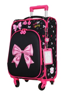 Чемодан детский BAGS-ART DS 50 среднего размера S+ розовый,черный