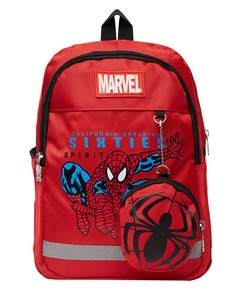 Детский рюкзак BAGS-ART Человек паук с кошельком с принтами, красный