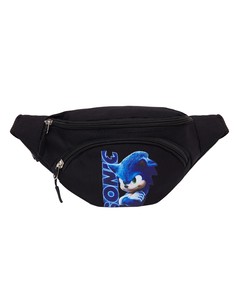 Детская сумка BAGS-ART Sonic Соник на пояс для прогулки и отдыха, в садик и школу, черный