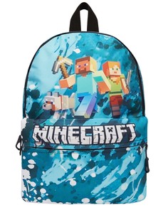 Детский рюкзак BAGS-ART Collection kids Minecraft, бирюзовый, большой размер