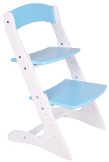 Растущий стул для детей Babystul Бело-голубой