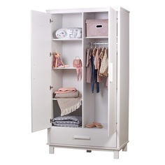 Шкаф двухсекционный Polini kids Simple 3410, с 1 ящиком, 0002724 9