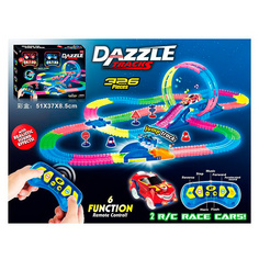 Трек на радиоуправлении Dazzle Tracks, светящийся, 326 дет, 2 машинки, свет, звук, 138