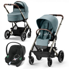 Коляска 3в1 Cybex Balios S Lux 2023 Sky Blue с адаптером и дождевиком