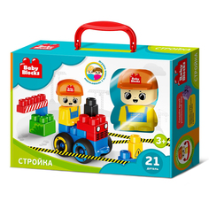 Конструктор пластиковый Десятое королевство Baby Blocks На стройке 21 деталь TD03913